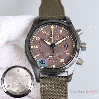 Swiss Copy IWC Pilot's Watch Chronograph TOP GUN Cal.89361 Watch Ceramic Case